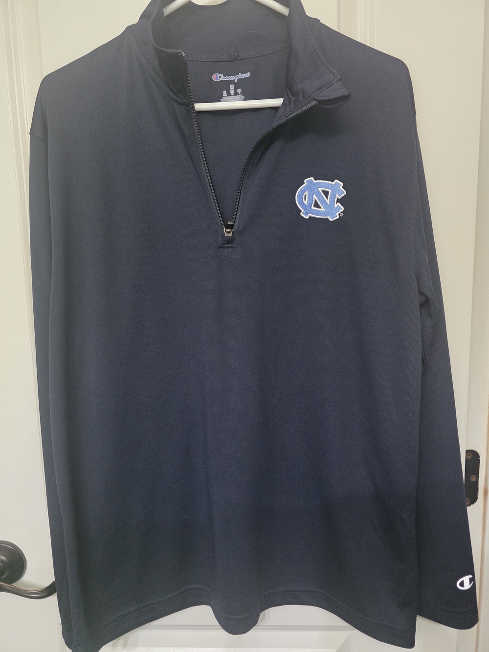 Champion Men’s Navy North Carolina Tar Heels Quarter-Zip Pullover